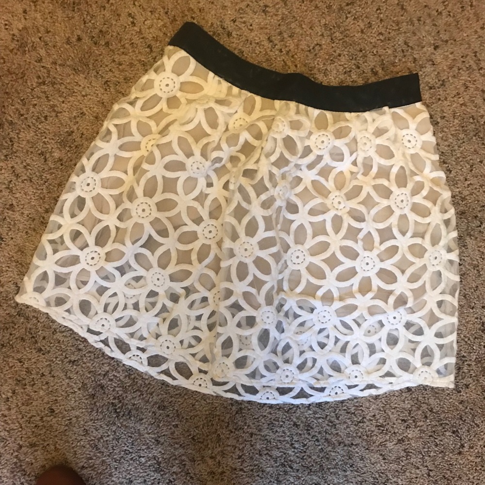 Pins and Needles Embroidered Daisy Skirt